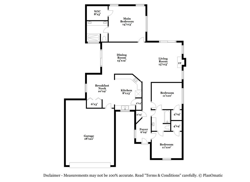 2,020/Mo, 9811 Orangevale Dr Spring, TX 77379 Floor Plan View