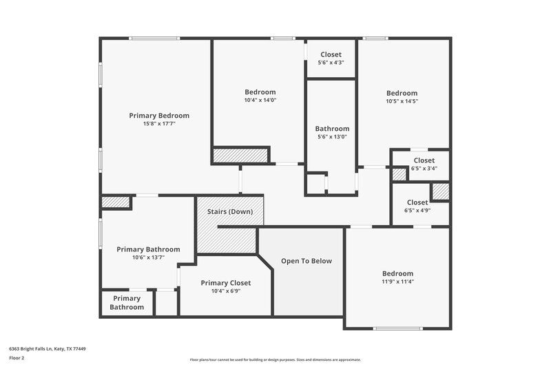 1,955/Mo, 6363 Bright Falls Ln Katy, TX 77449 Floor Plan View 2