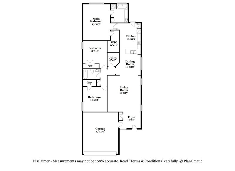 1,710/Mo, 403 Sunset Colony Dr Rosharon, TX 77583 Floor Plan View