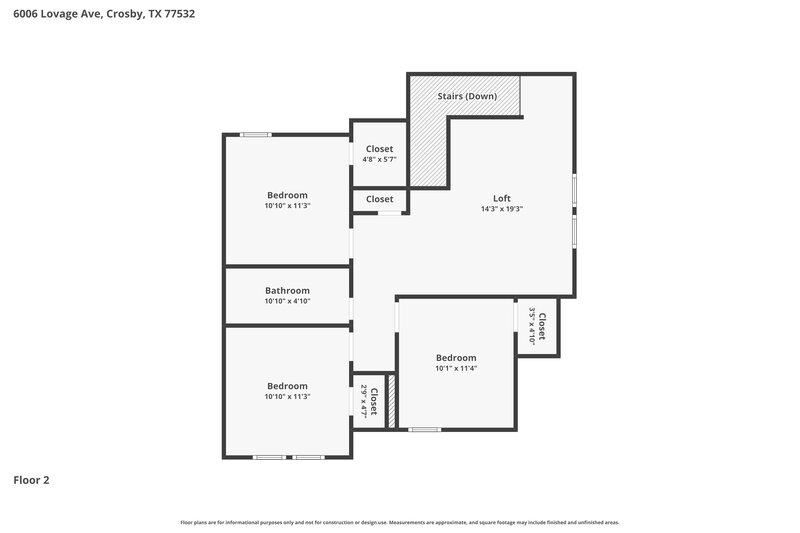 2,235/Mo, 6006 Lovage Ave Crosby, TX 77532 Floor Plan View 2