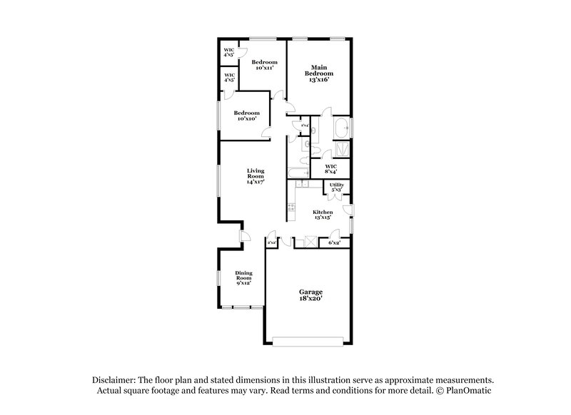 2,000/Mo, 16723 Highland Villa Ln Humble, TX 77396 Floor Plan View
