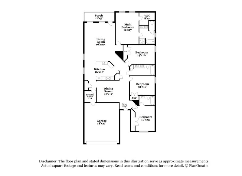 2,425/Mo, 23006 Silver Linden Ct Tomball, TX 77375 Floor Plan View