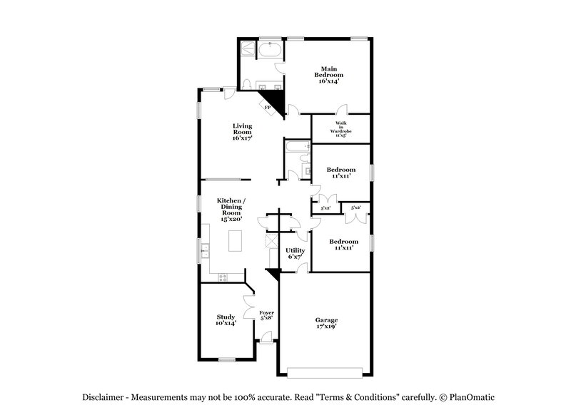 1,840/Mo, 2717 Sandberry Dr Kingwood, TX 77345 Floorplan View