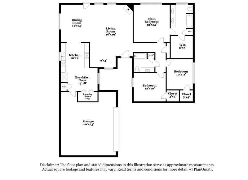 1,995/Mo, 4703 Owens Creek Ln Spring, TX 77388 Floor Plan View