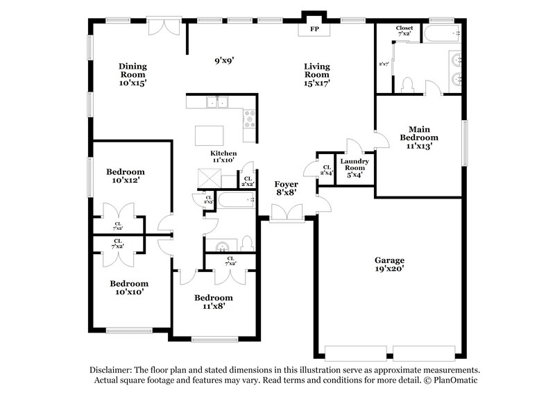 2,200/Mo, 17122 Highworth Dr Spring, TX 77379 Floorplan View