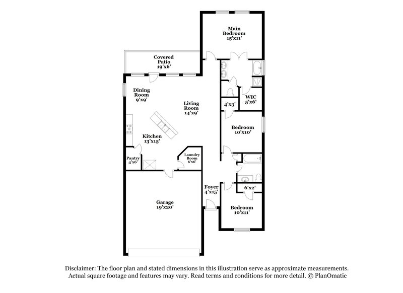 1,660/Mo, 3285 Waukegan Rd Conroe, TX 77306 Floor Plan View