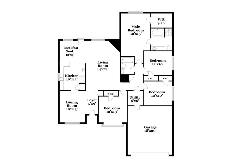 2,020/Mo, 28706 Fox Cyn Spring, TX 77386 Floor Plan View