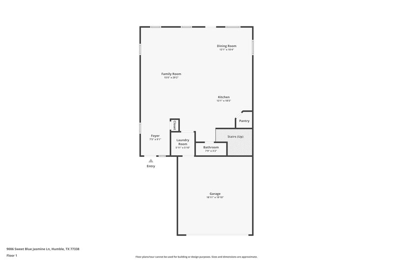 2,445/Mo, 9006 Sweet Blue Jasmine Ln Humble, TX 77338 Floor Plan View