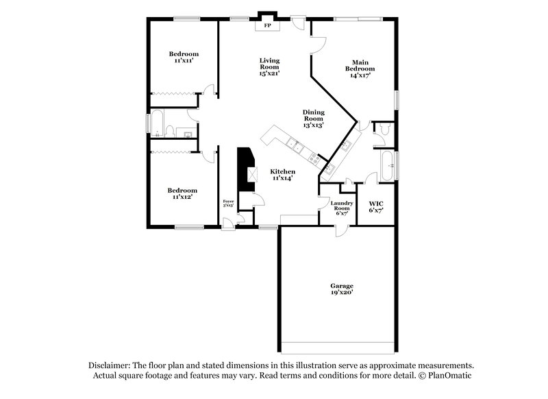 1,960/Mo, 3023 Killdeer Ln Humble, TX 77396 Floor Plan View