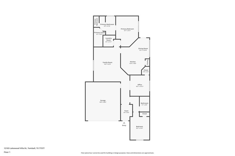 2,290/Mo, 12103 Lakewood Villa Dr Tomball, TX 77377 Floor Plan View
