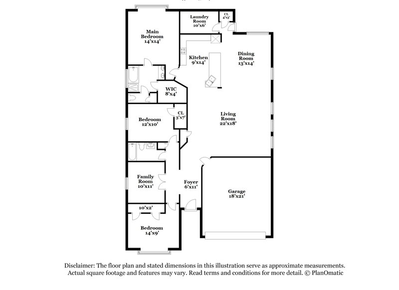 2,305/Mo, 6922 Hunters Way Ln Baytown, TX 77521 Floor Plan View