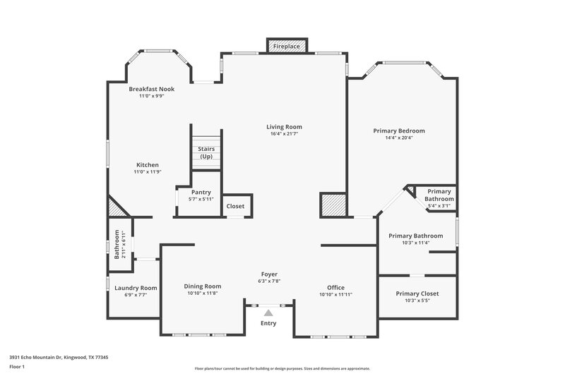 2,235/Mo, 3931 Echo Mountain Dr Kingwood, TX 77345 Floor Plan View