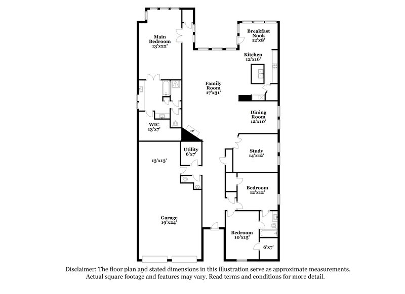2,905/Mo, 29023 Oldfield Ct Katy, TX 77494 Floor Plan View