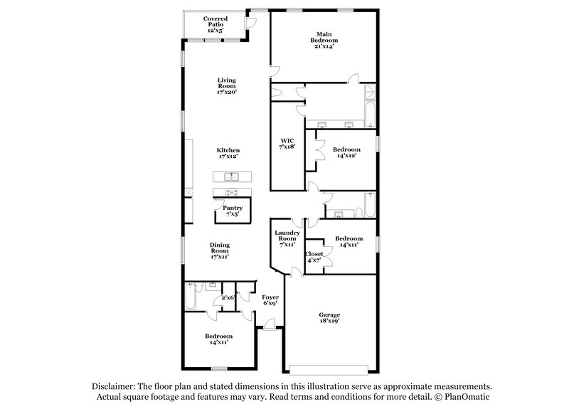 2,905/Mo, 5647 Claymore Meadow Ln Spring, TX 77389 Floor Plan View