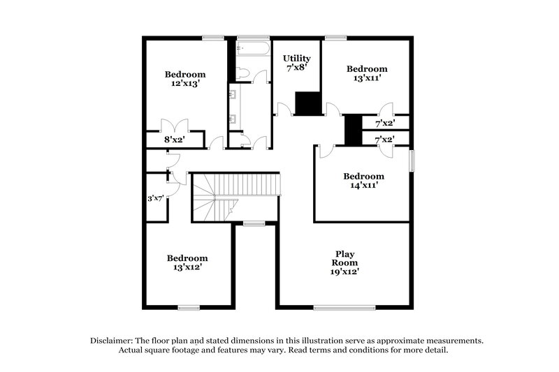 2,005/Mo, 970 Oakglen Dr Willis, TX 77378 Floor Plan View 2