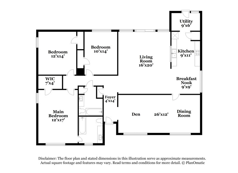 2,305/Mo, 8302 Hickok Ln Houston, TX 77075 Floor Plan View
