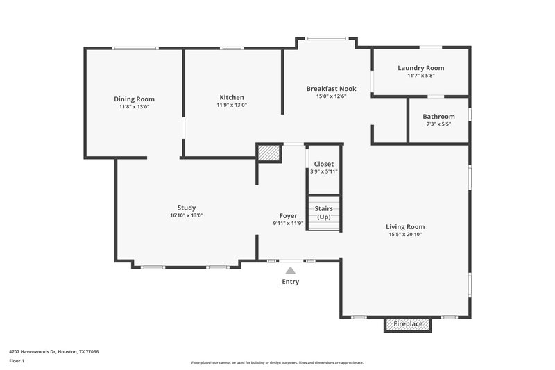 1,755/Mo, 4707 Havenwoods Dr Houston, TX 77066 Floor Plan View