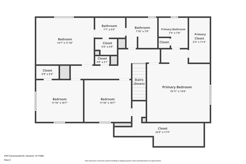 1,755/Mo, 4707 Havenwoods Dr Houston, TX 77066 Floor Plan View 2