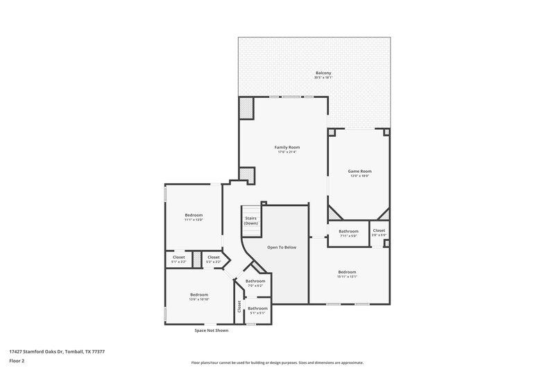 2,655/Mo, 17427 Stamford Oaks Dr Tomball, TX 77377 Floorplan View 2