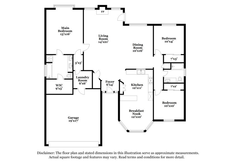 2,145/Mo, 9825 Rhea Ct Conroe, TX 77385 Floor Plan View