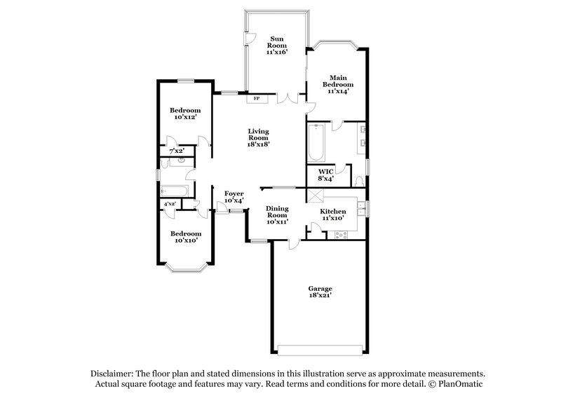 2,085/Mo, 18606 Sweetjasmine Ln Spring, TX 77379 Floor Plan View 2
