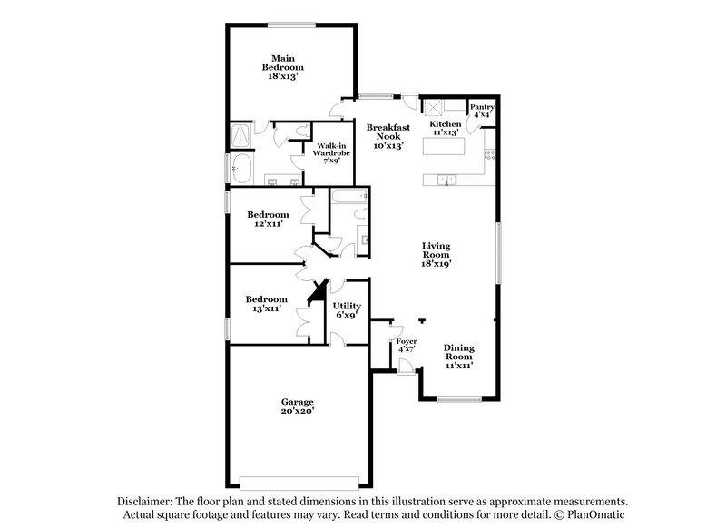 2,055/Mo, 21624 Hackamore Ct Porter, TX 77365 Floor Plan View