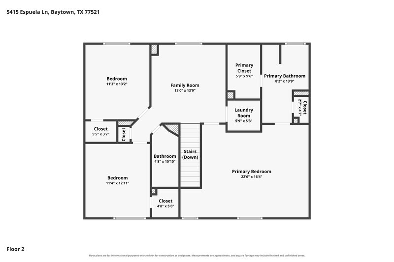 1,915/Mo, 5415 Espuela Ln Baytown, TX 77521 Floor Plan View 2