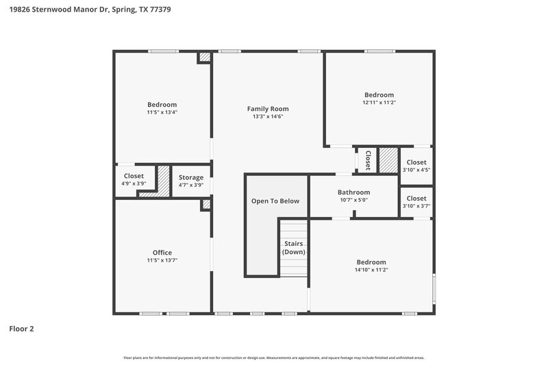 2,575/Mo, 19826 Sternwood Manor Dr Spring, TX 77379 Floor Plan View 2