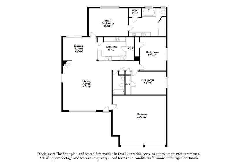 1,665/Mo, 6106 Rockbourne Dr Humble, TX 77396 Floor Plan View