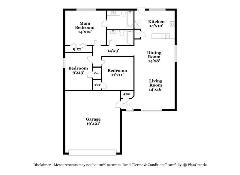 2,190/Mo, 2110 Redwood St Kemah, TX 77565 Floor Plan View