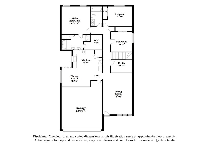 2,420/Mo, 20118 Beechview Ln Katy, TX 77449 Floor Plan View