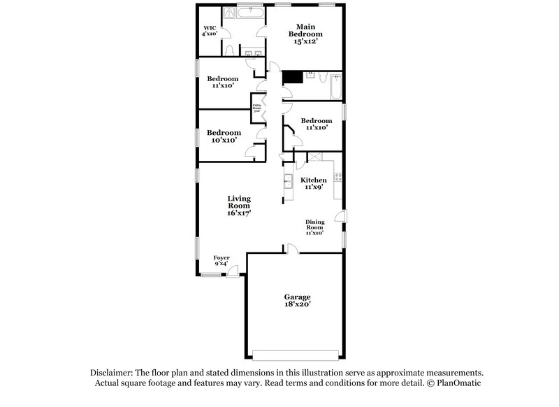1,780/Mo, 7407 Secretariat Ridge Dr Humble, TX 77338 Floor Plan View