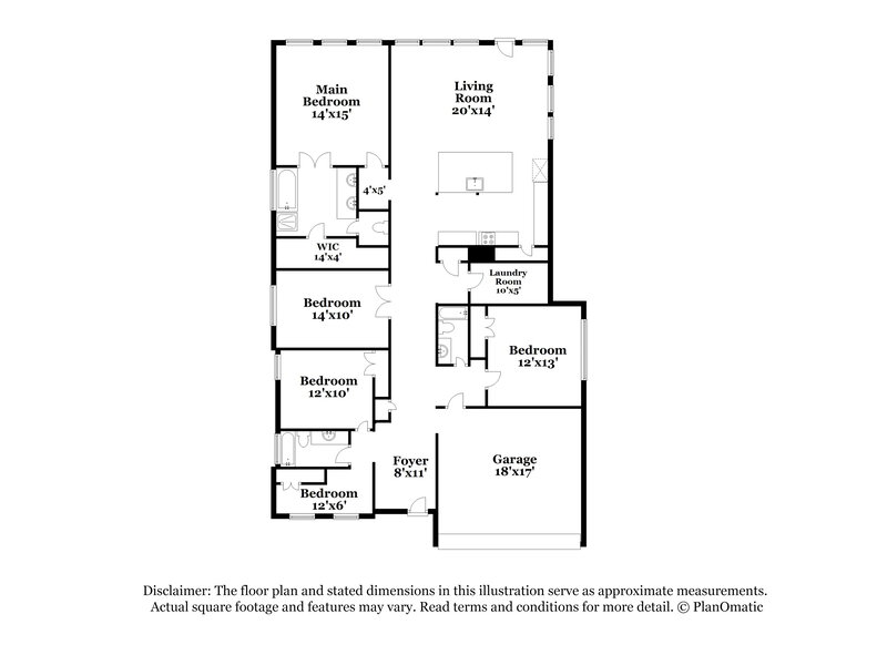 2,830/Mo, 10842 Bouldin Crk Missouri City, TX 77459 Floor Plan View
