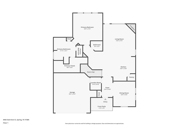 2,525/Mo, 8402 Oak Knot Ct Spring, TX 77389 Floor Plan View