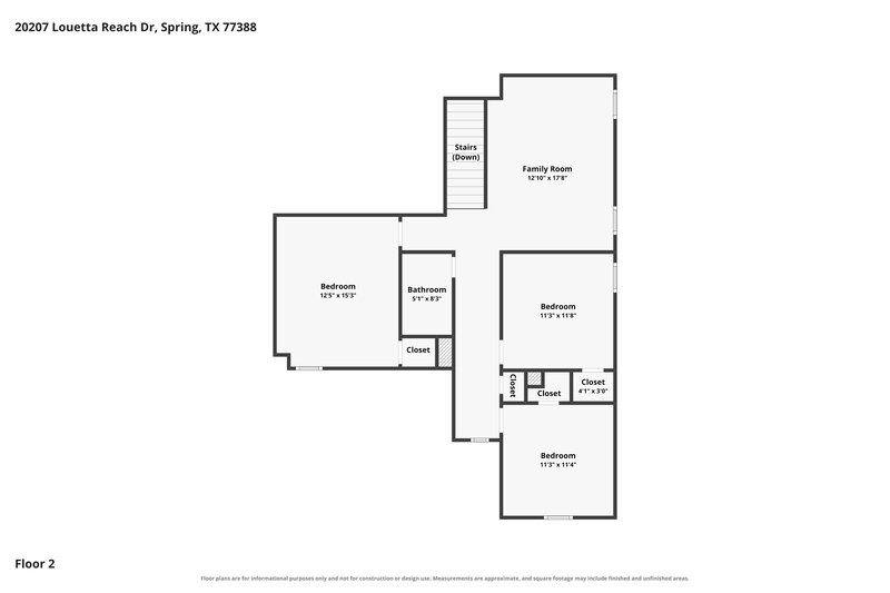 2,295/Mo, 20207 Louetta Reach Dr Spring, TX 77388 Floor Plan View 2