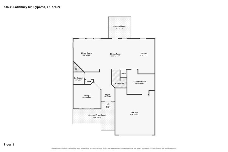 2,400/Mo, 14635 Lothbury Dr Cypress, TX 77429 Floor Plan View
