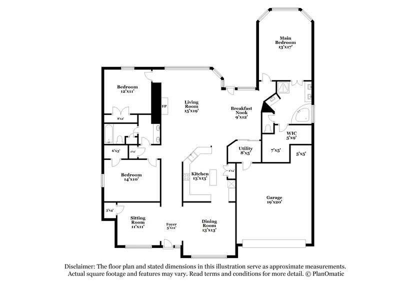 2,750/Mo, 3326 Misty Alcove Ct Kingwood, TX 77345 Floor Plan View