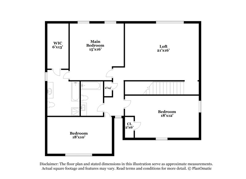 2,000/Mo, 18215 Quiet Ridge Ln Cypress, TX 77429 Floorplan View 2