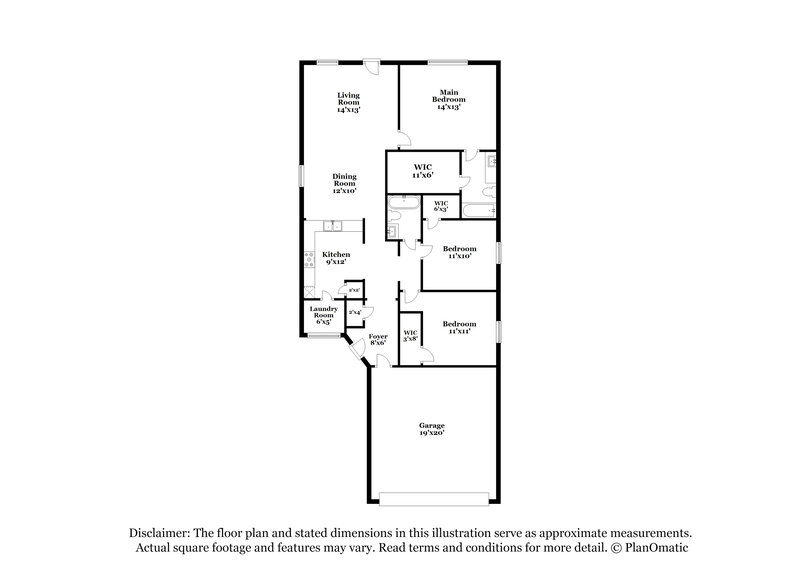 1,970/Mo, 8215 Radial Ct Rosharon, TX 77583 Floorplan View