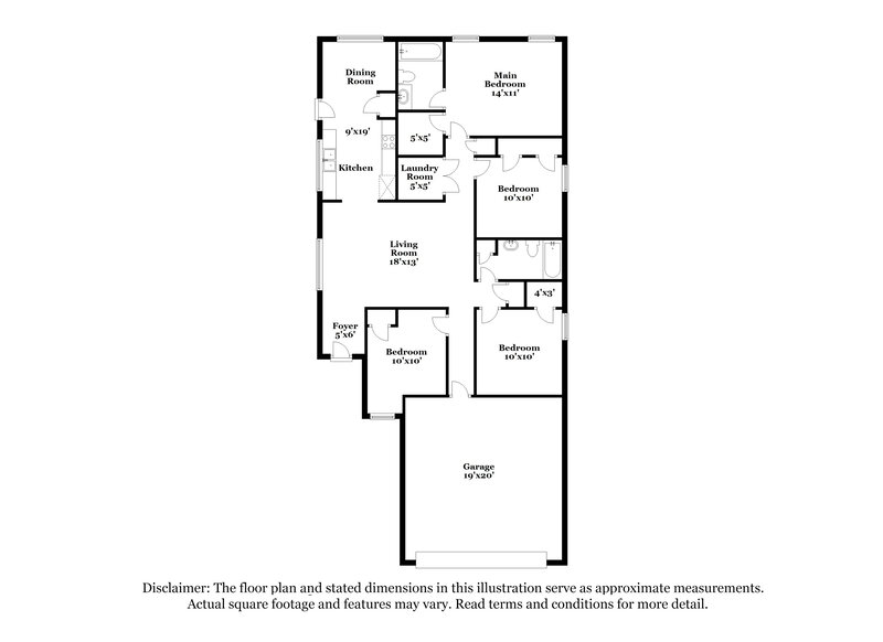 1,935/Mo, 1218 Blue Hazel Ct Pinehurst, TX 77362 Floor Plan View