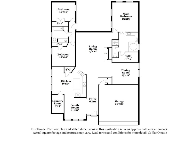 2,640/Mo, 13606 Caney Springs Ln Houston, TX 77044 Floor Plan View