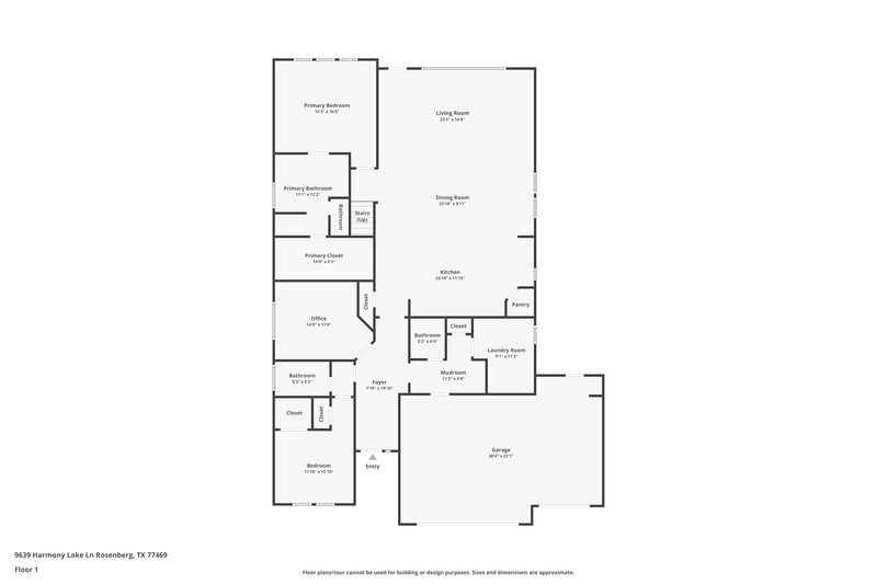 2,900/Mo, 9639 Harmony Lake Ln Rosenberg, TX 77469 Floor Plan View 2
