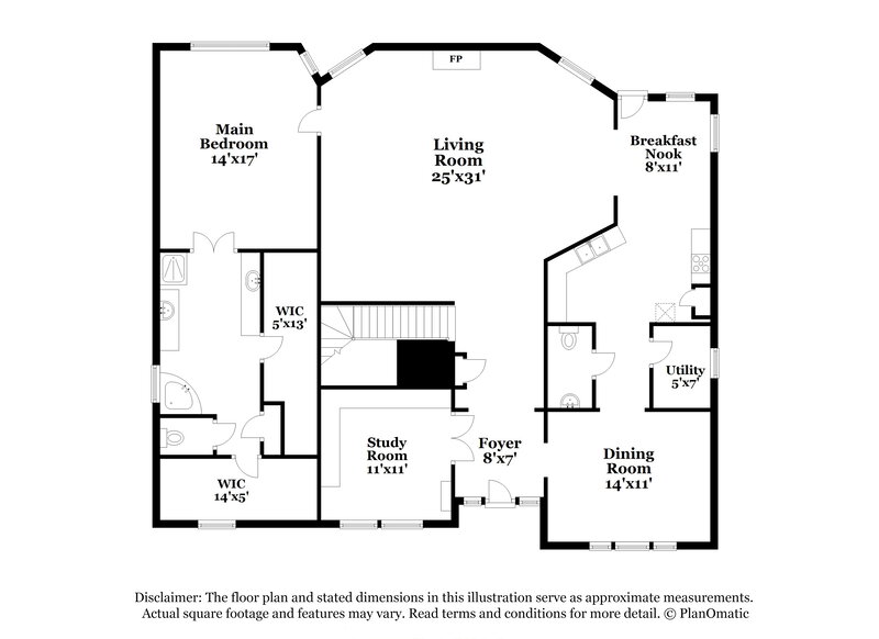 3,250/Mo, 2534 Bridge Hampton Way Sugar Land, TX 77479 Floor Plan View