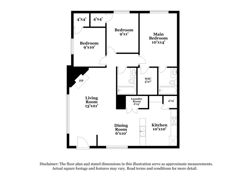 1,735/Mo, 17603 Northfalk Dr Houston, TX 77084 Floor Plan View