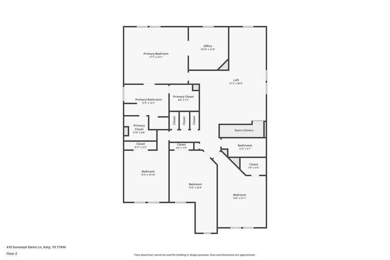 2,400/Mo, 419 Sunwood Glenn Ln Katy, TX 77494 Floor Plan View 2