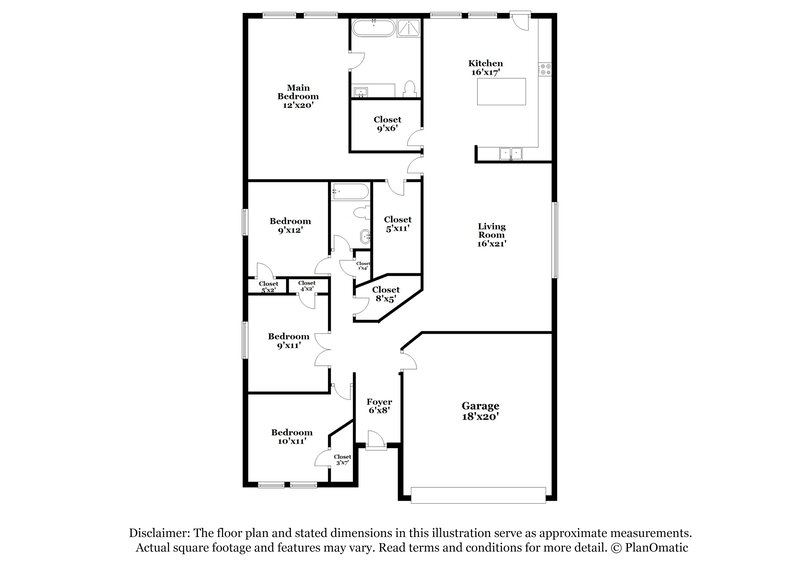 1,950/Mo, 21610 Gannet Peak Way Katy, TX 77449 Floorplan View