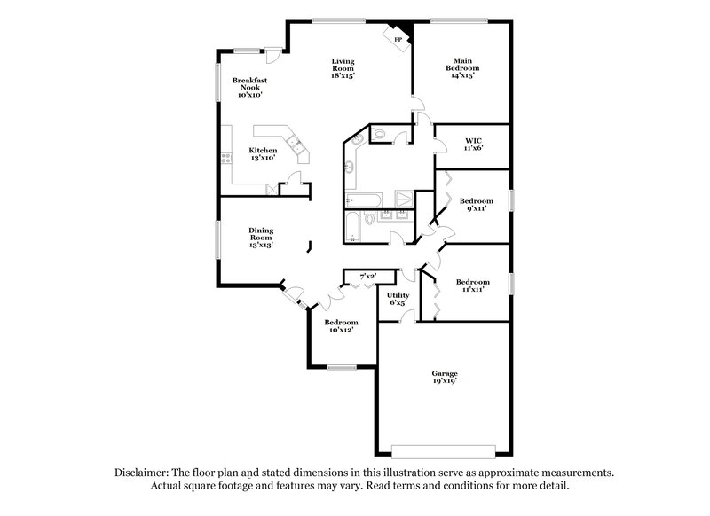 2,415/Mo, 3103 Bronco Bluff Ct Katy, TX 77450 Floorplan View