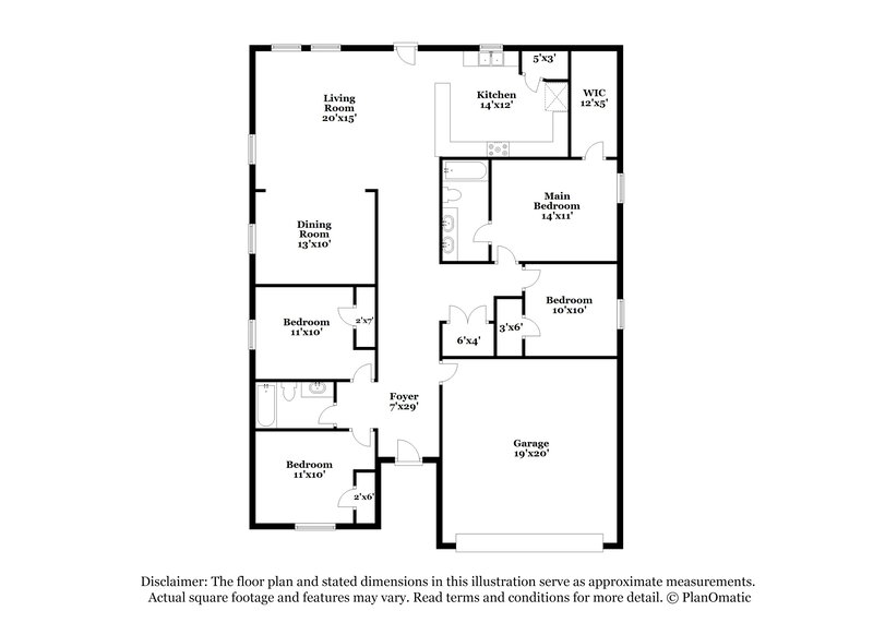 1,810/Mo, 15653 Del Norte Dr # A1 Conroe, TX 77306 Floor Plan View