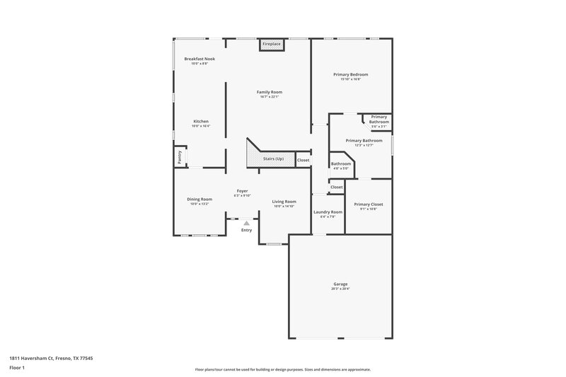 2,705/Mo, 1811 Haversham Ct Fresno, TX 77545 Floor Plan View