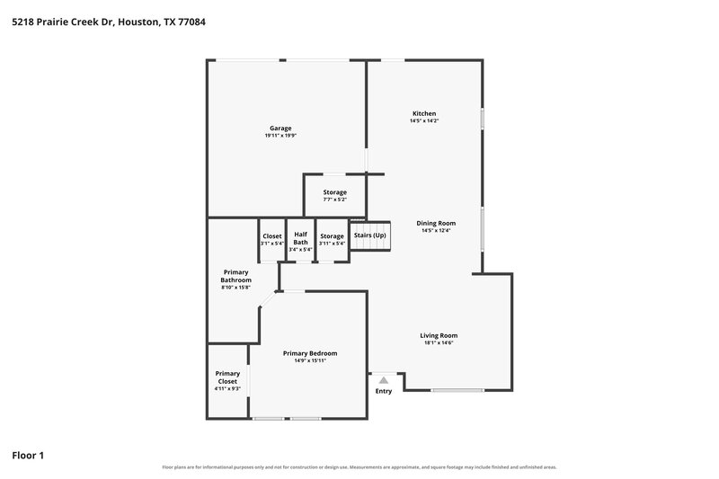 2,480/Mo, 5218 Prairie Creek Dr Houston, TX 77084 Floor Plan View 2